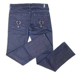 7 FOR ALL MANKIND Straight Leg Jeans with Pocket Detail